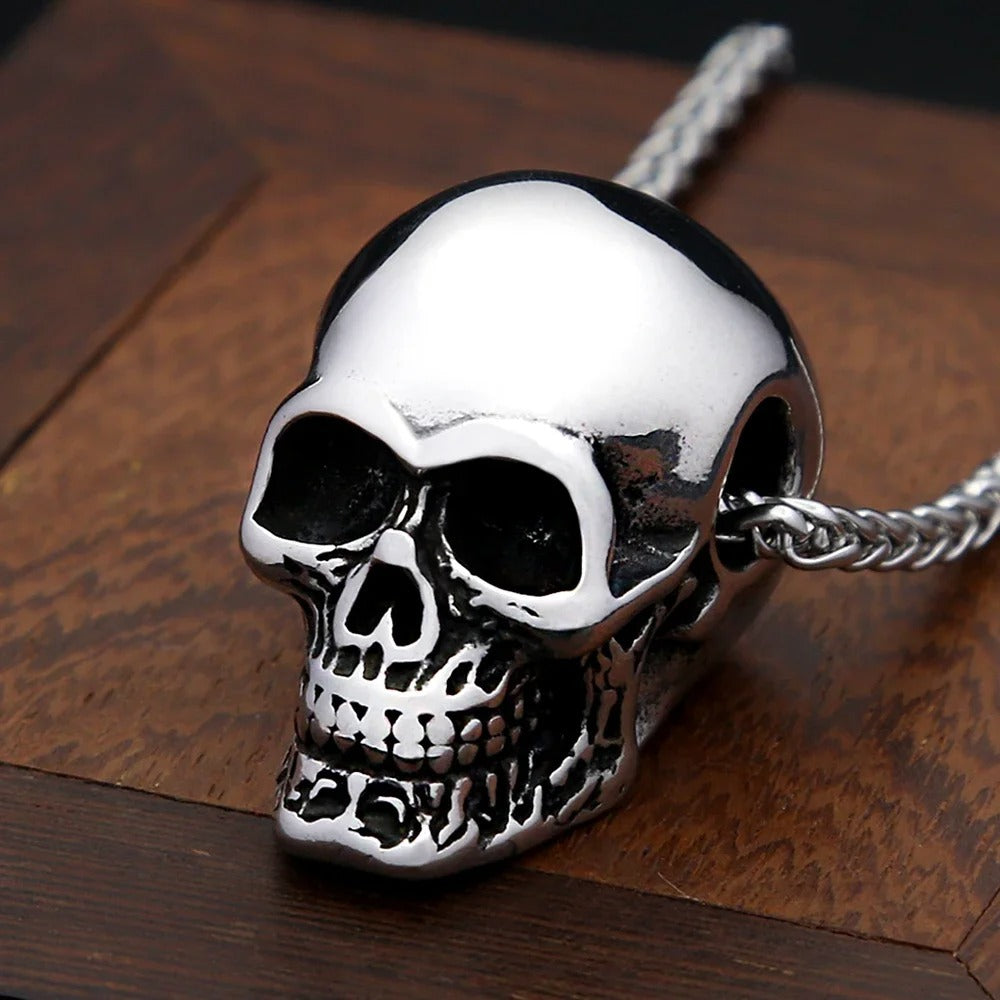 Punk Skull Stainless Steel Men's Pendant Necklace