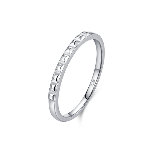 925 Sterling Silver Diamond-Shaped Ring