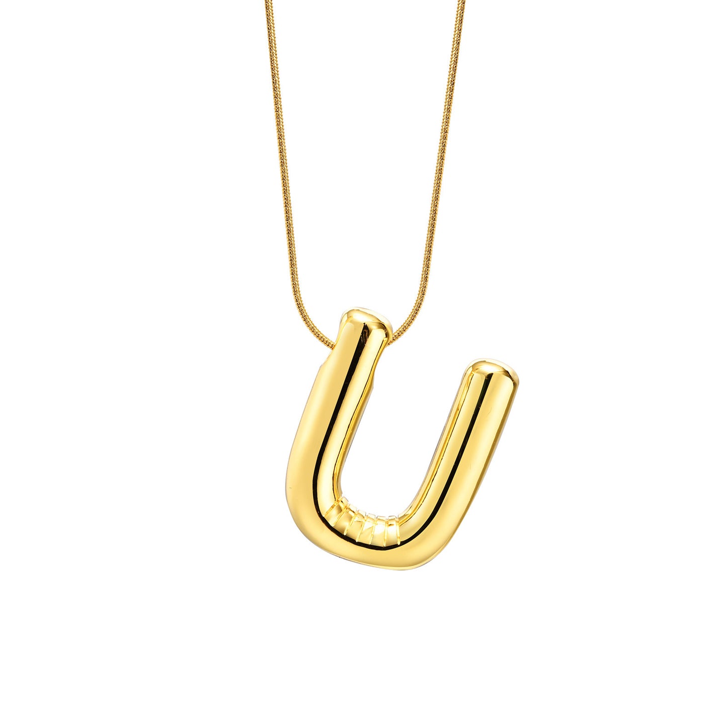 Fashion Round Snake Chain Necklace Women's Gold Jewelry Wholesale