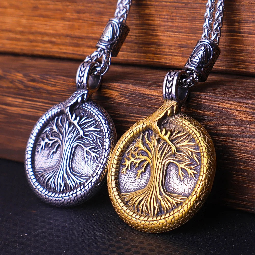 1. Planderful Tree Of Life Necklace Stainless Steel Personalized Long Chain Gift For Women