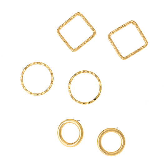 Planderful Vienna Verve Earrings Set – Versatile Minimalist Design