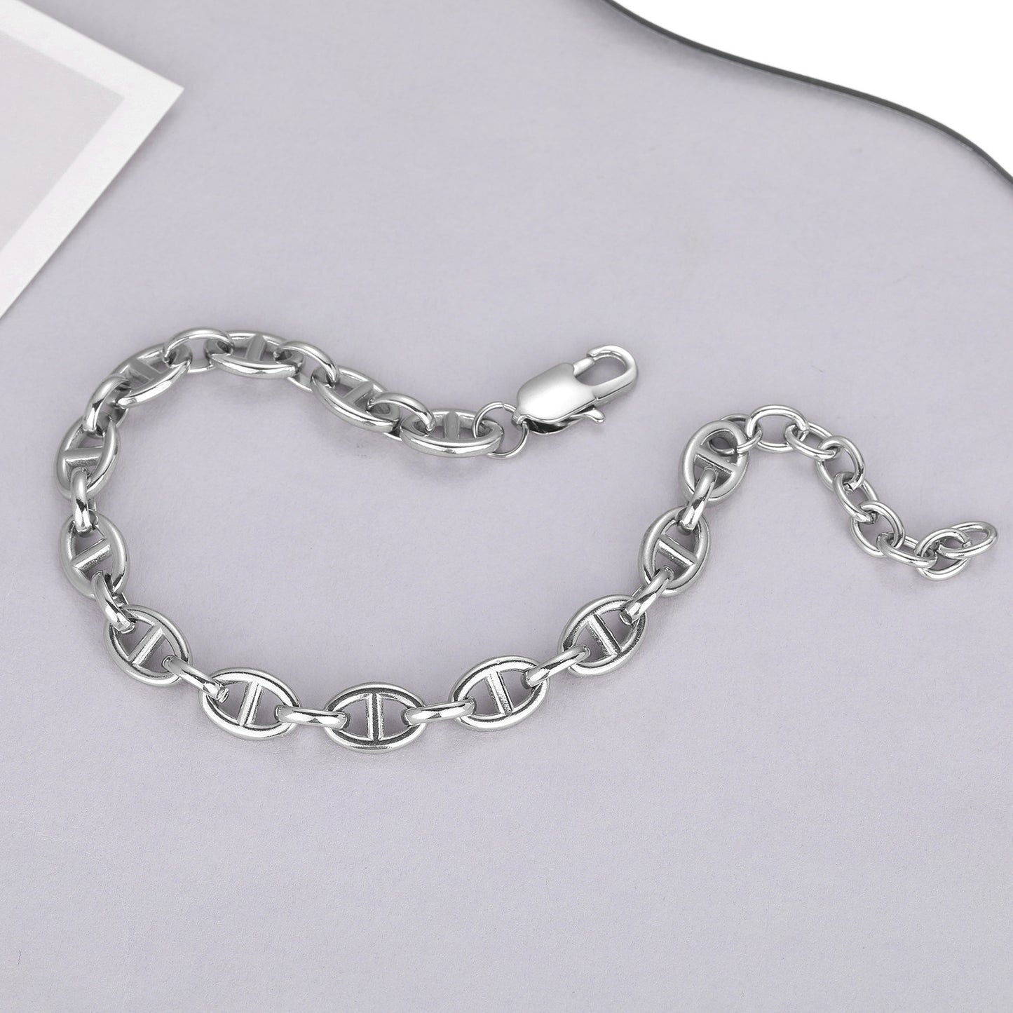 Planderful Jewelry Everyday Genie Stainless Steel Bracelet Set Two Piece Minimalist Elegance