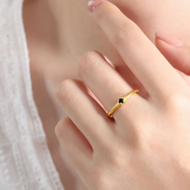 Elegant Multicolor Zircon Women's Ring - Everyday Genie Collection