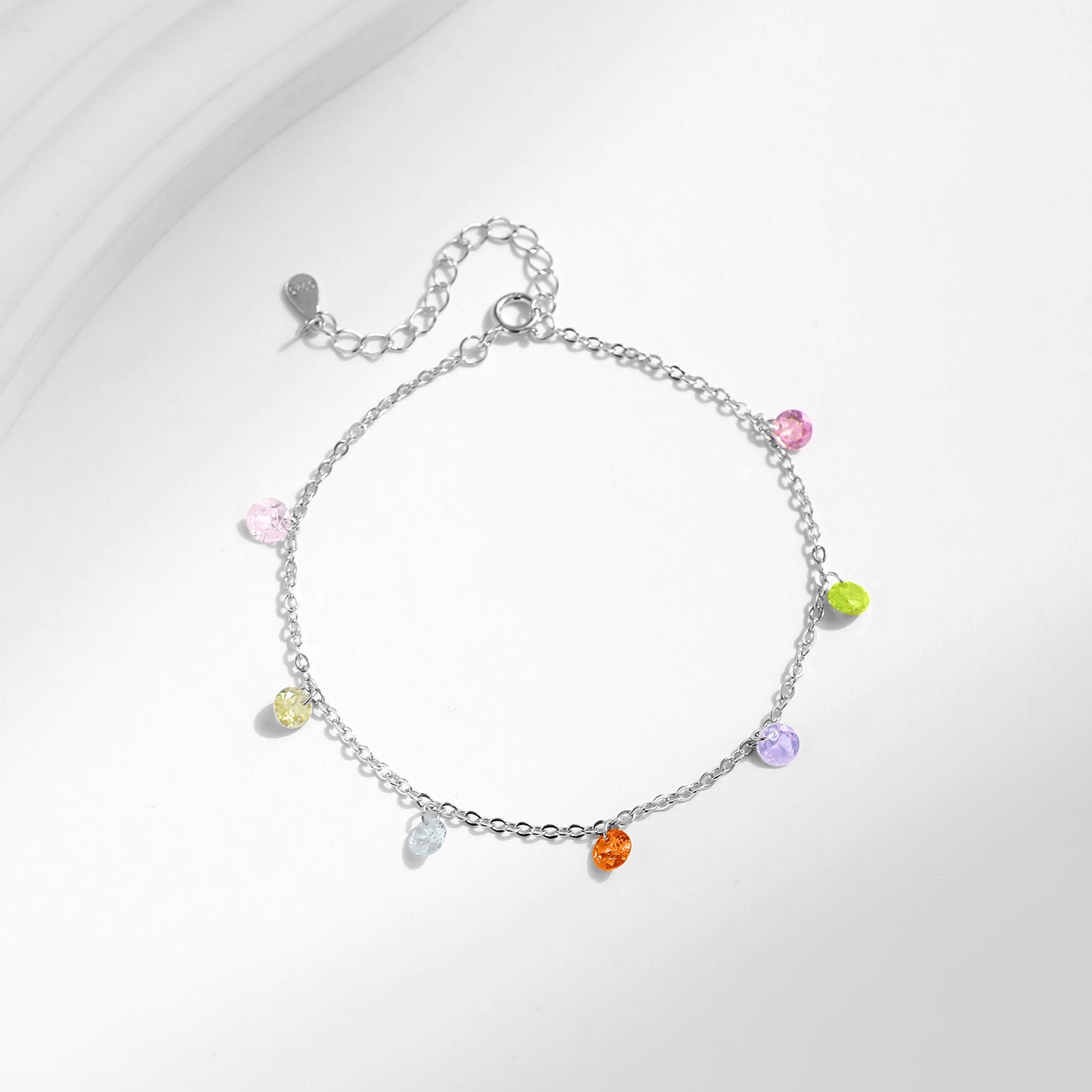 Sterling Silver Crystal Dopamine Bracelet for Women