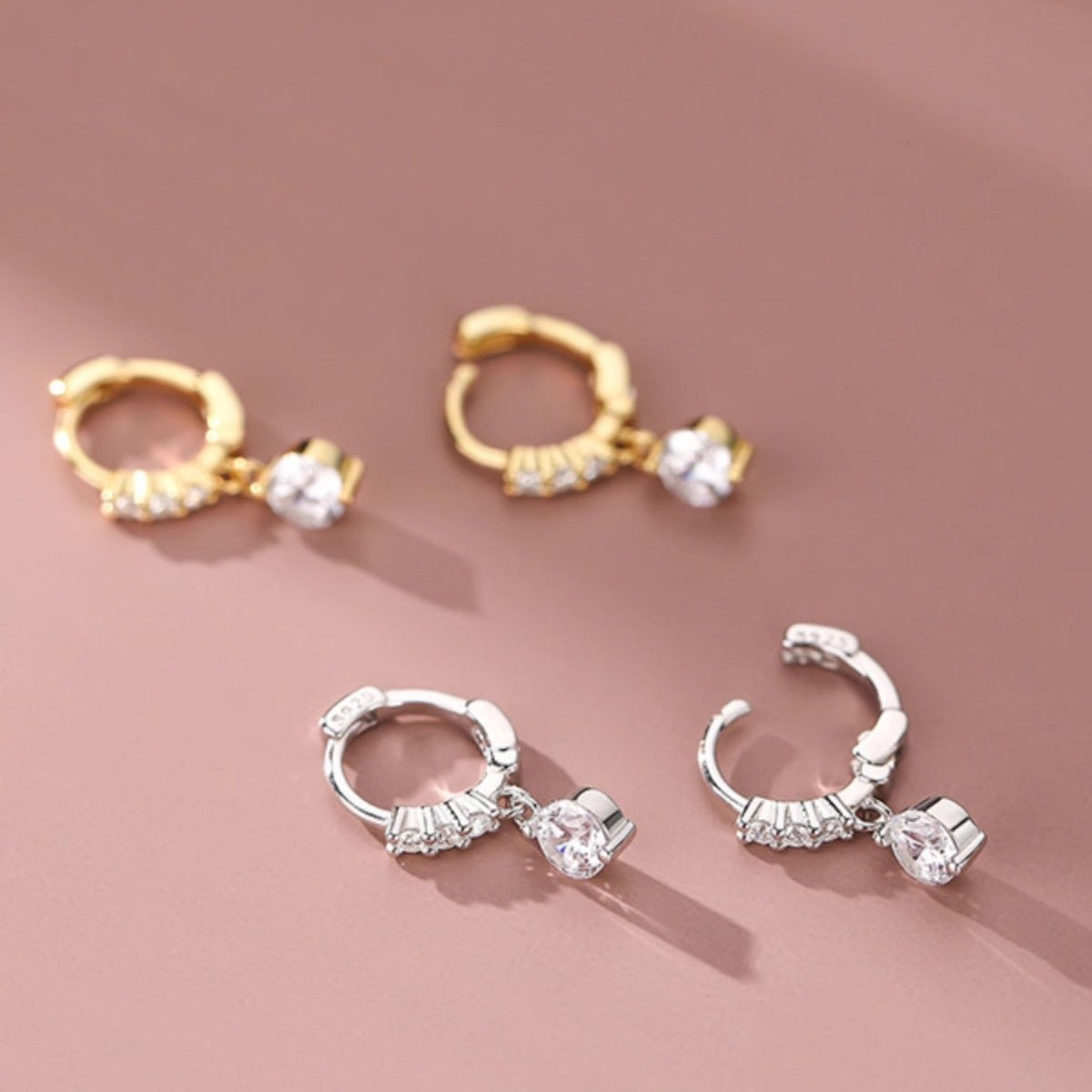 S925 Sterling Silver Earrings, Unique High-End Femininity