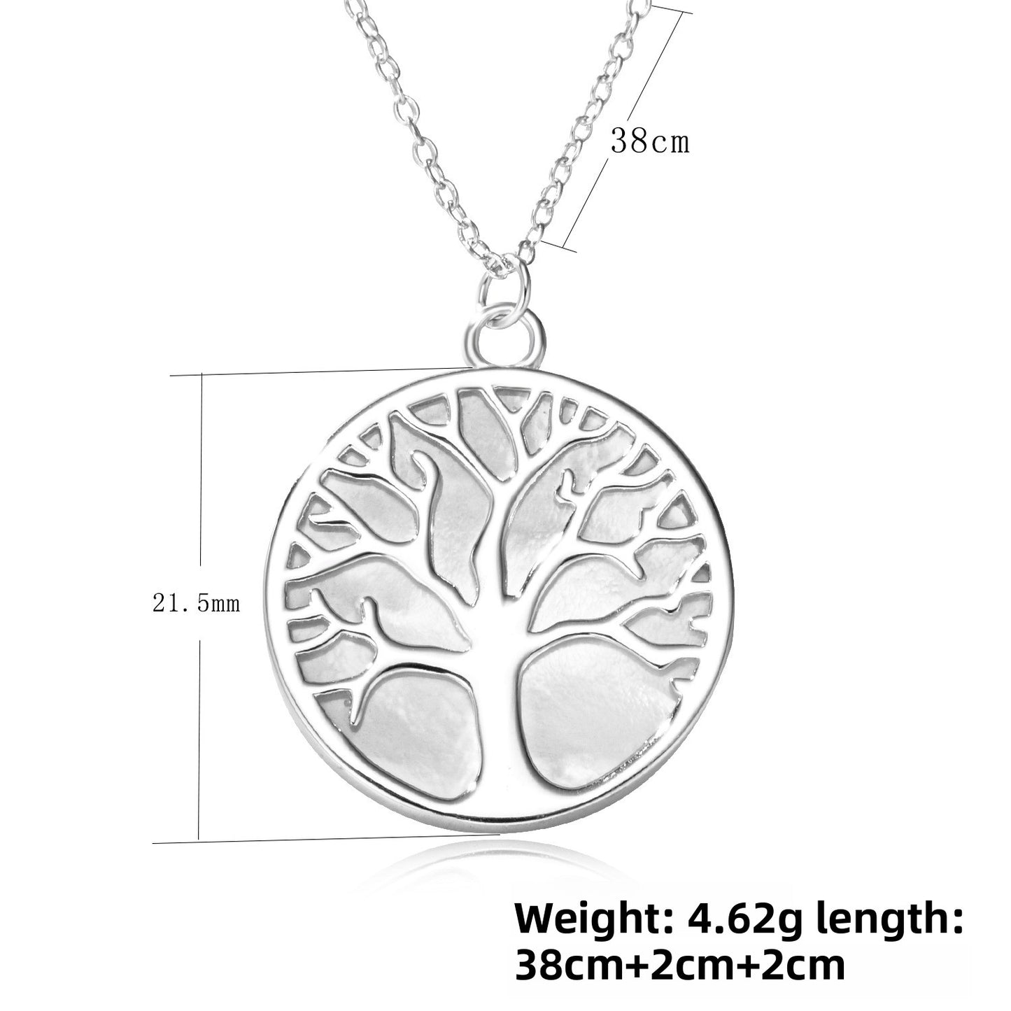 Hot-Selling S925 Silver Natural White Shell Tree Of Life Necklace, Women Pendant