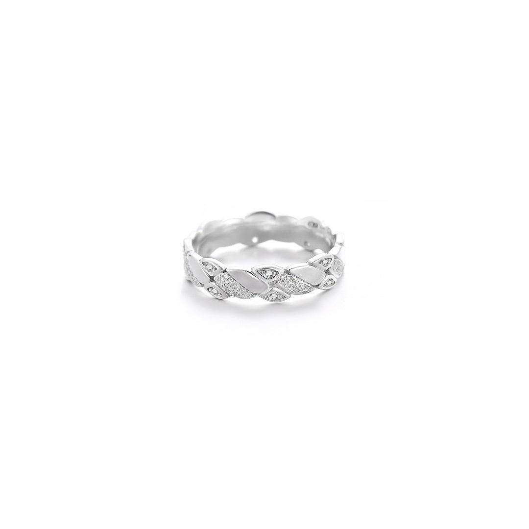 Closed Mouth S925 Sterling Silver Ring