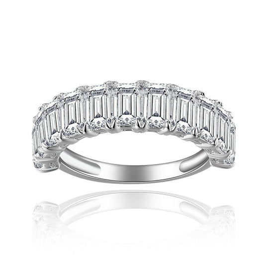 Amazon Hot Sale 3x5mm Emerald Cut Diamond Women's Ring