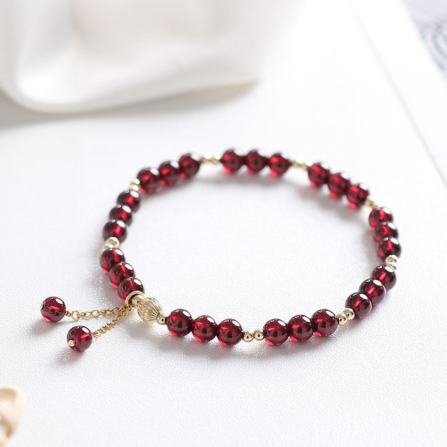 Garnet Crystal Bracelet