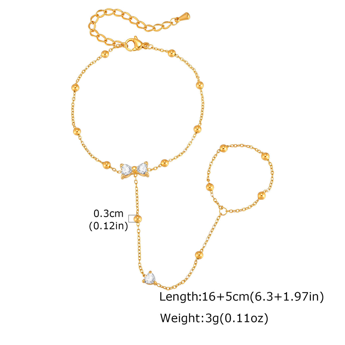 Zircon Stainless Steel Bracelet Unisex
