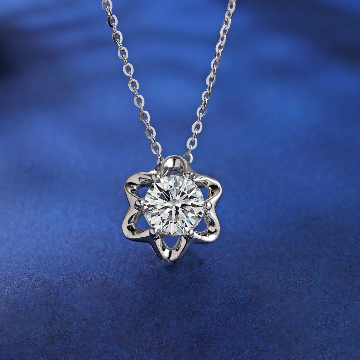 5-Carat Moissanite S925 Sterling Silver Women's Pendant Necklace