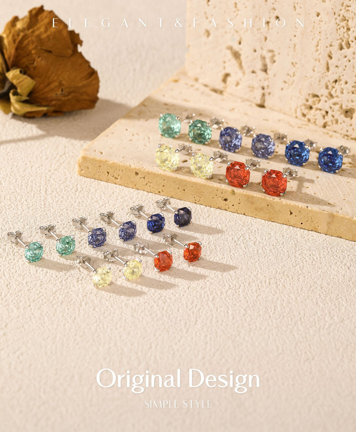 925 Sterling Silver Rose-Cut Cartilage Stud