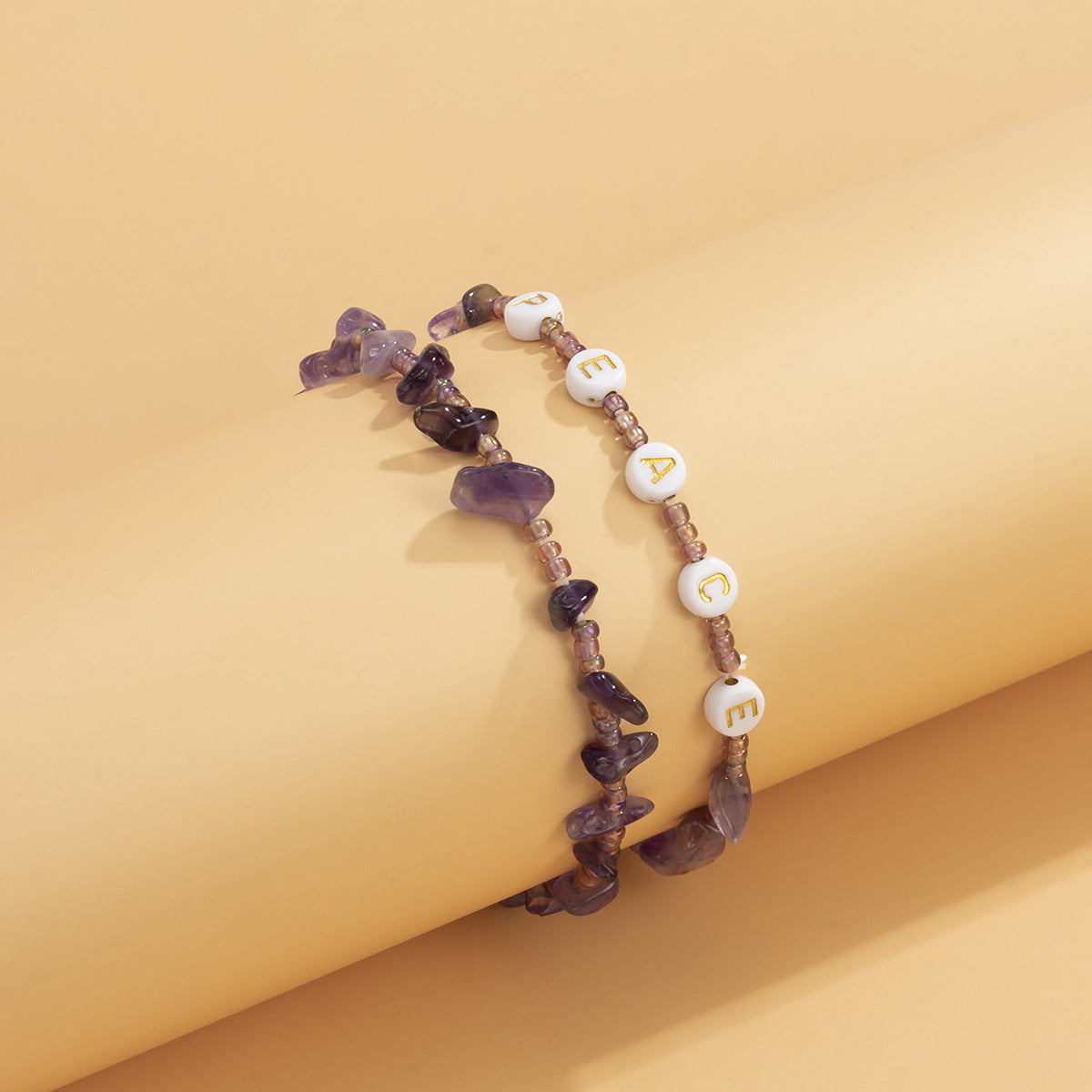 Planderful Vienna Verve Imitation Crystal Elastic Bracelet For Women Beaded National Style Statement Jewelry