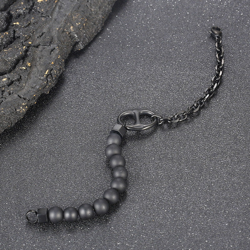 Planderful Pig Nose Titanium Bracelet For Women And Men