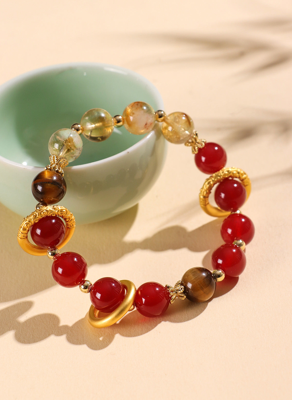 Planderful Fortune's Favor Bracelet – Elegant Natural Agate Design