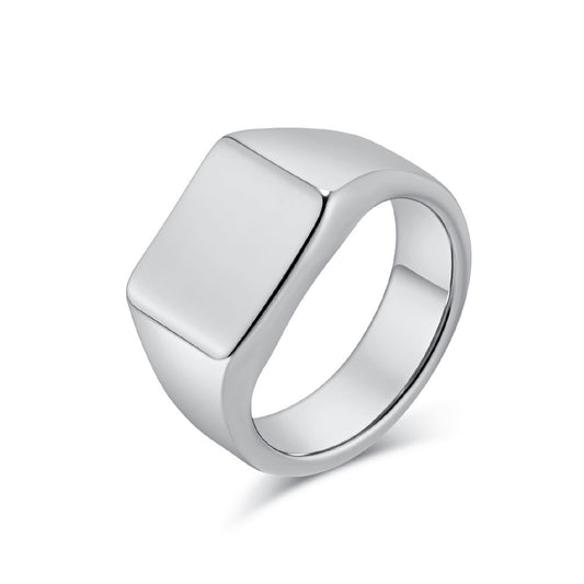 Minimalist Geometric Smooth Surface Tungsten Carbide Ring Men's Quality Tungsten Gold