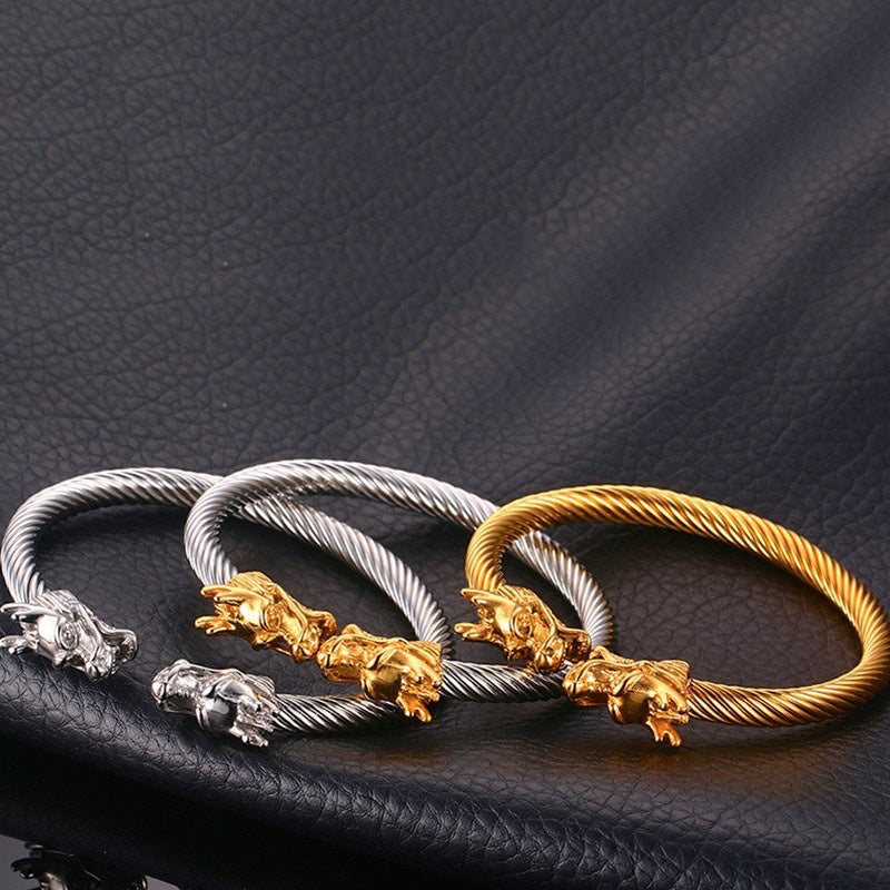 Planderful Everyday Genie For Men Titanium Steel Bracelet Durable Punk Style Everyday Wear