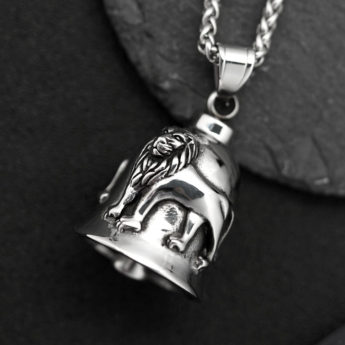Punk Lion Stainless Steel Pendant Necklace