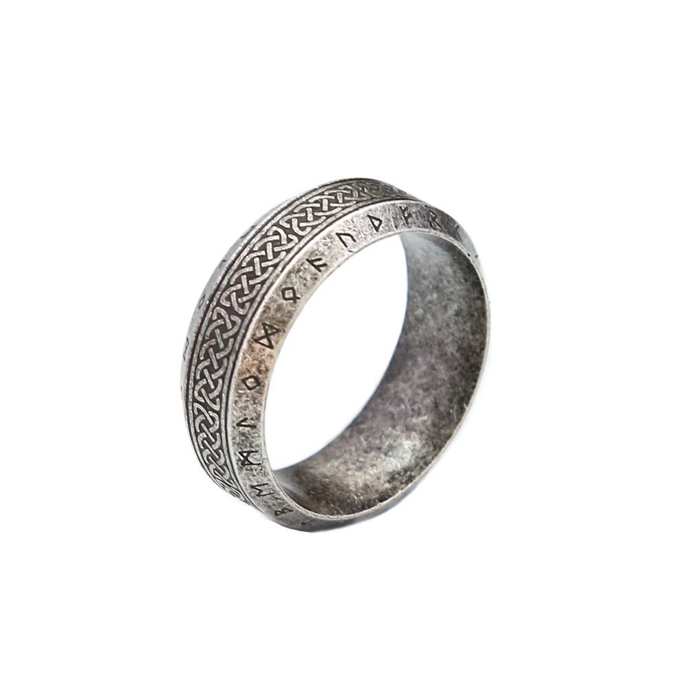 Vintage Viking Stainless Steel Men's Ring