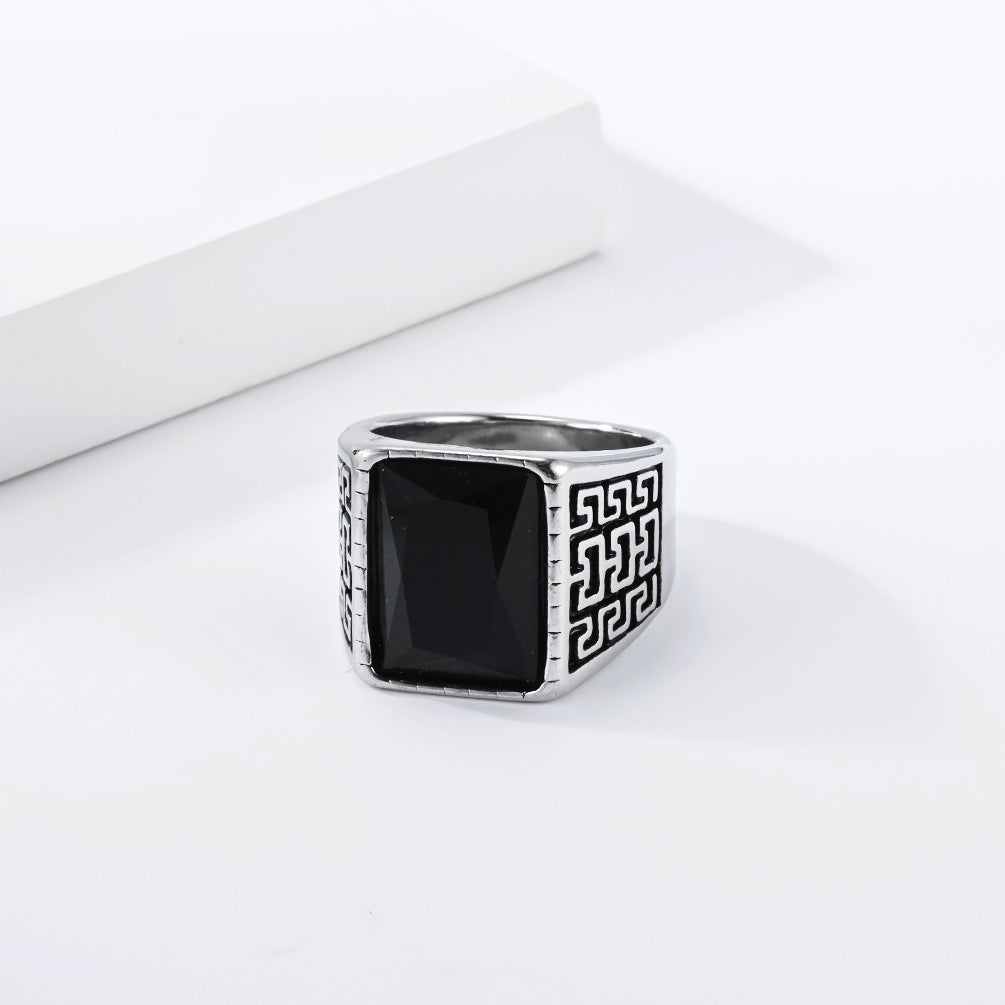 Classic Great Stainless Steel Men's Ring