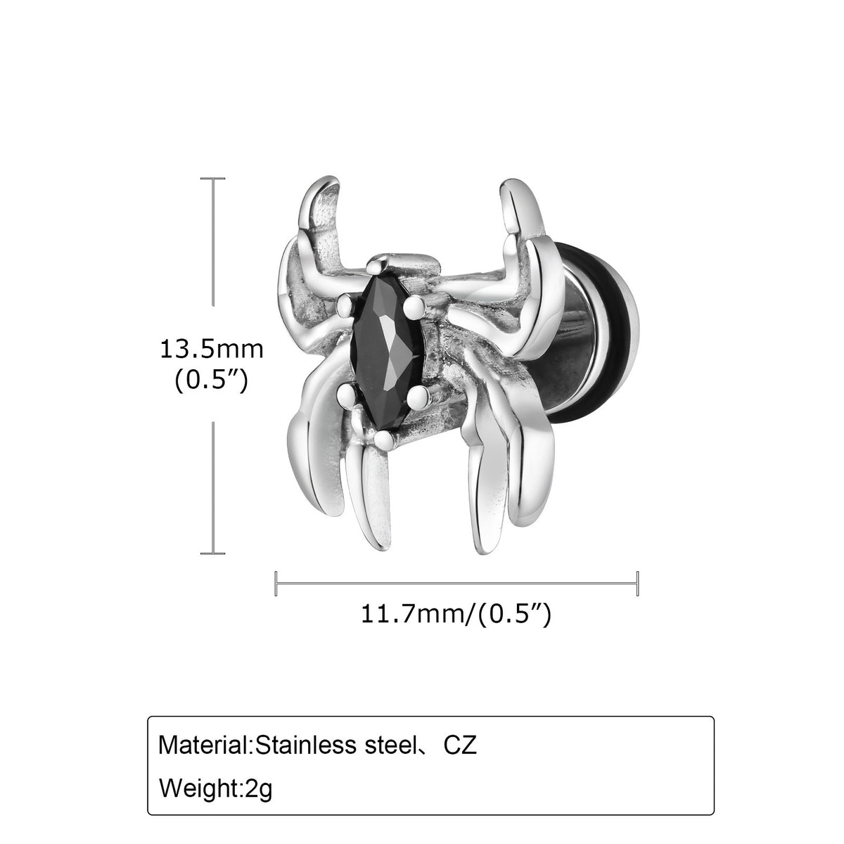 Single Earrings — Four Styles