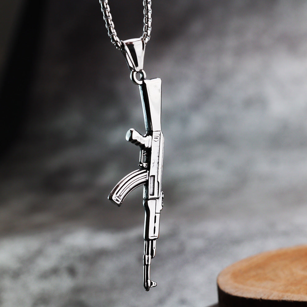 Punk Hip-Hop Stainless Steel Pendant Necklace
