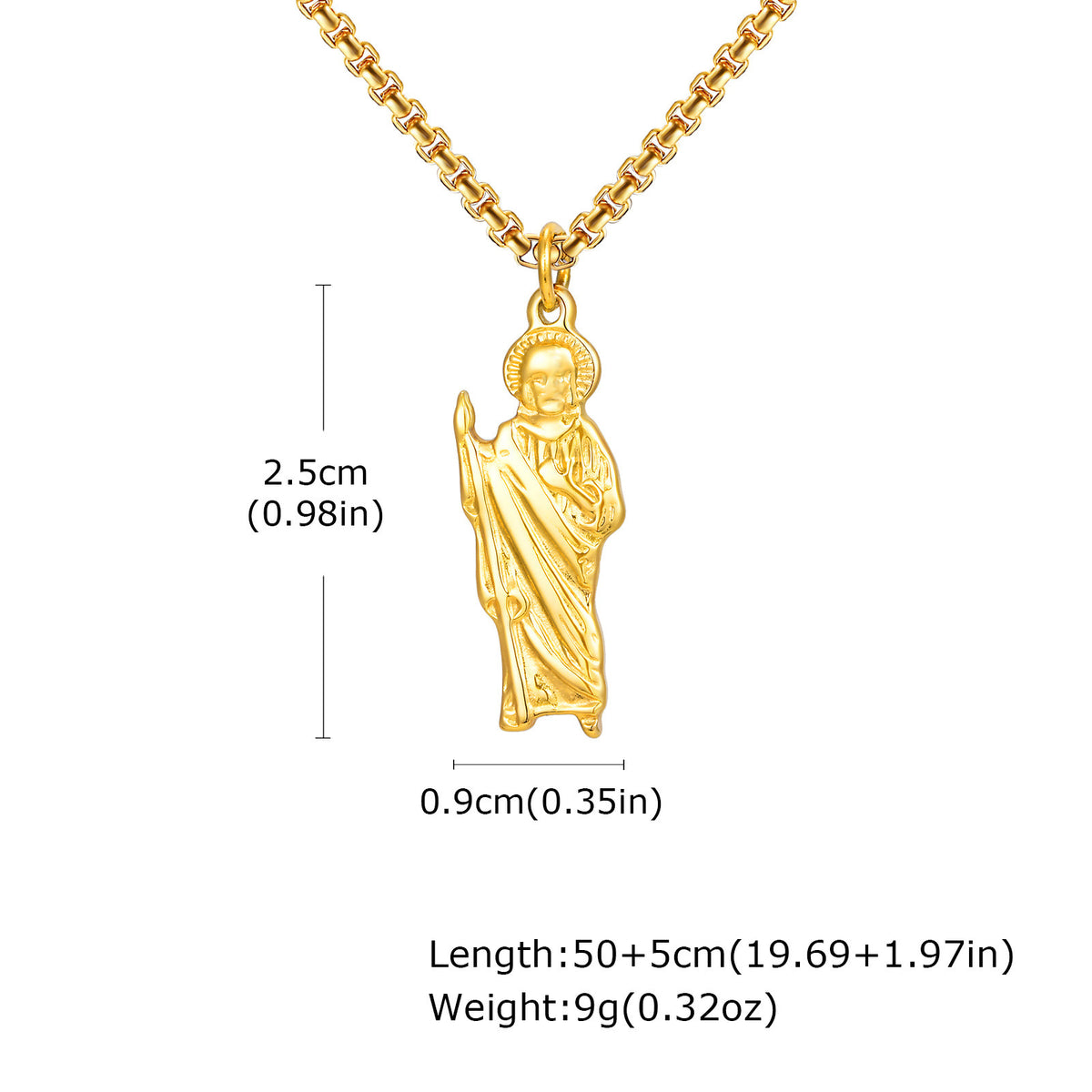 Modern Gold-Tone Stainless Steel Necklace