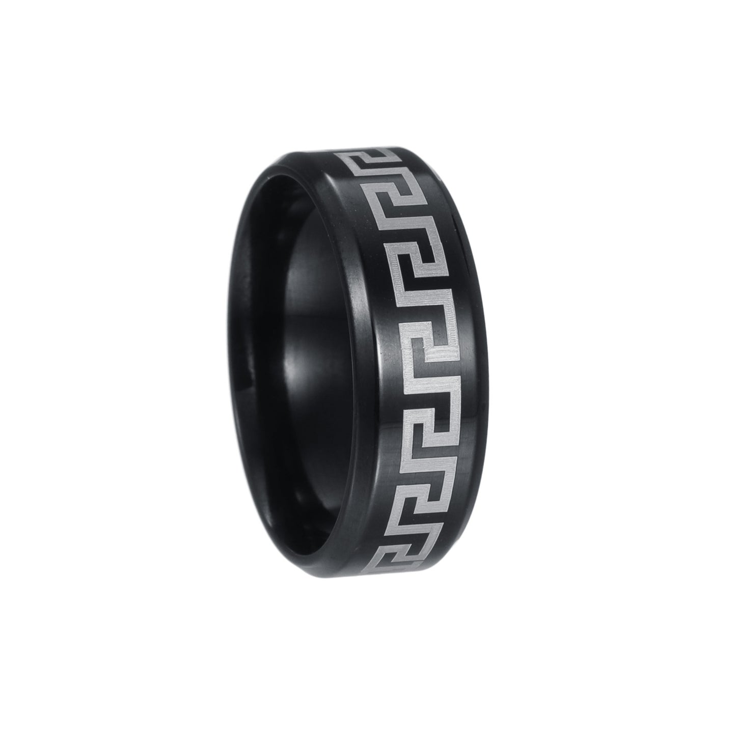 Planderful Everyday Genie 8mm Stainless Steel Ring Unisex Protection Statement For Men