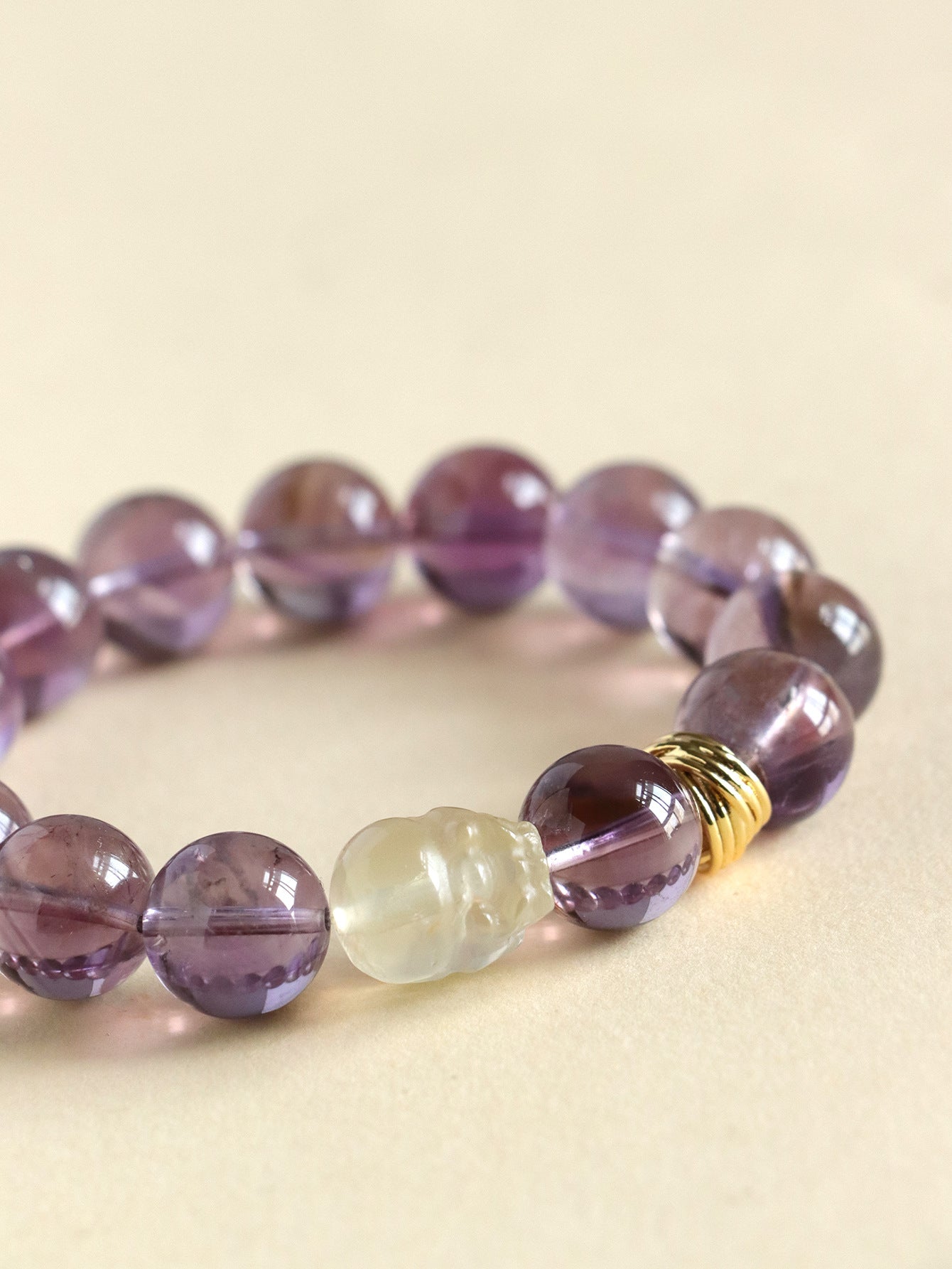 Planderful Fortune's Favor Bracelet – High-End Amethyst and Lemon Crystal Design