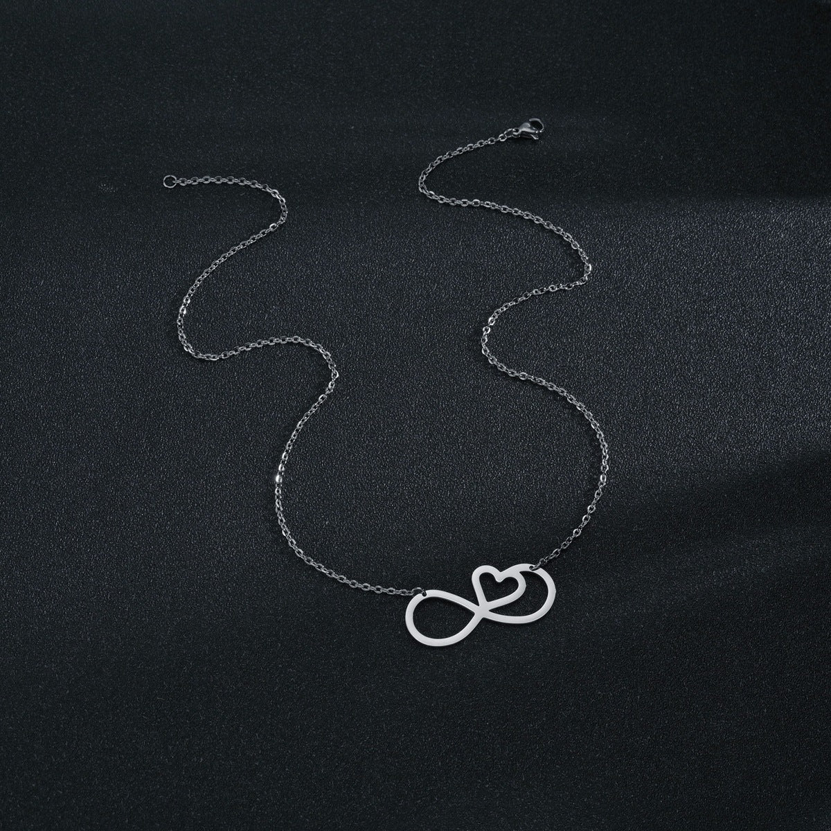 Elegant Geometric Chain Necklace with Bow Detail