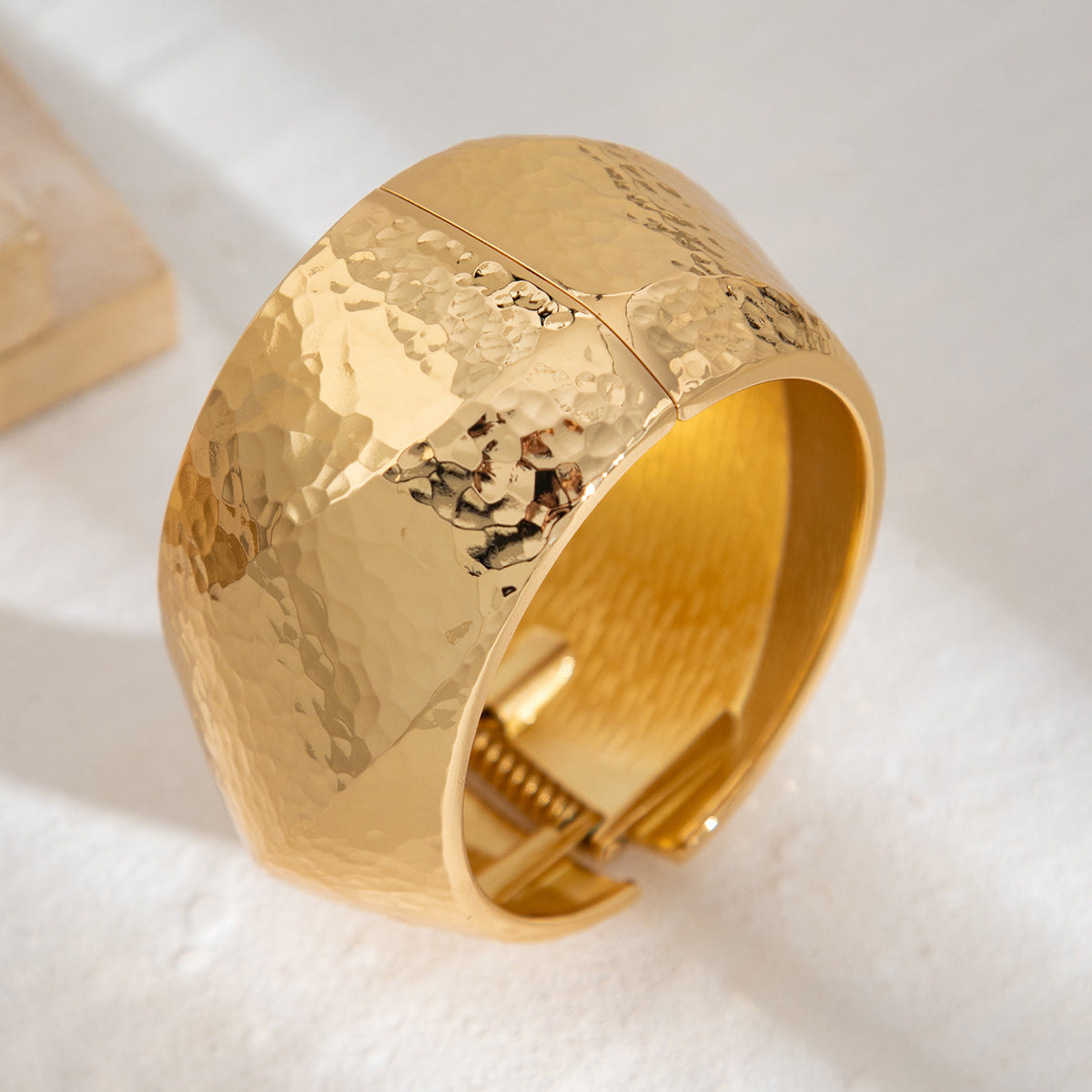 Bracelet Liquid Metal Smooth Spring Bracelet Geometric Wind Texture Wide Bracelet