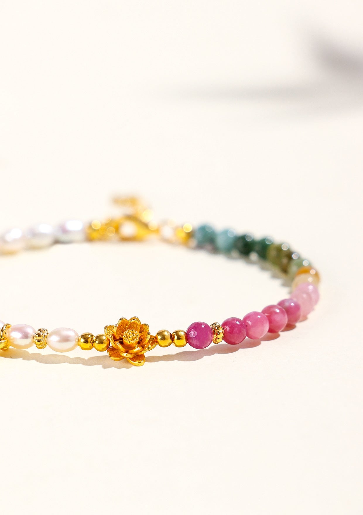 Planderful Fortune's Favor Bracelet – Fresh and Sweet Tourmaline and Pearl Design