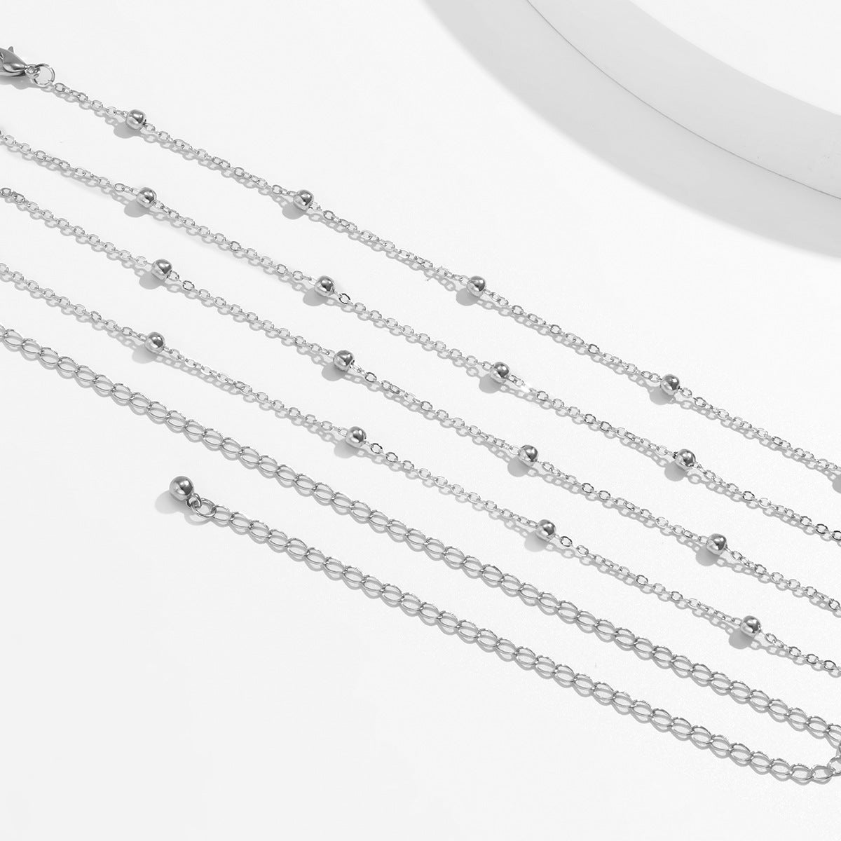 Creative Geometric Metal Bead Body Chain - Vienna Verve Collection