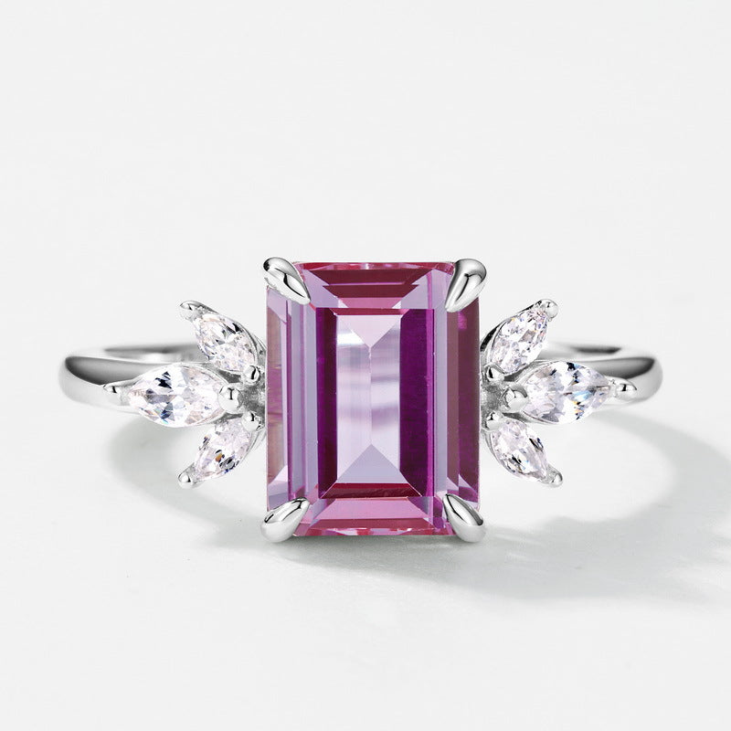 Planderful Jewelry Alexandrite Ring In Sterling Silver Everyday Genie Collection Elegant Ring For Daily Wear