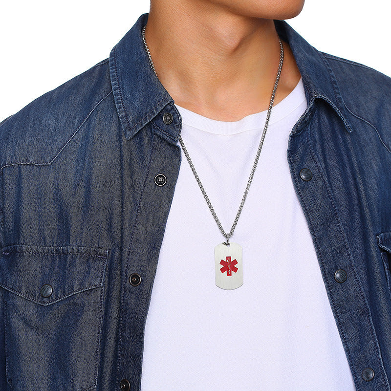 Spring And Summer New Products Simple Medical Logo Tag Pendant