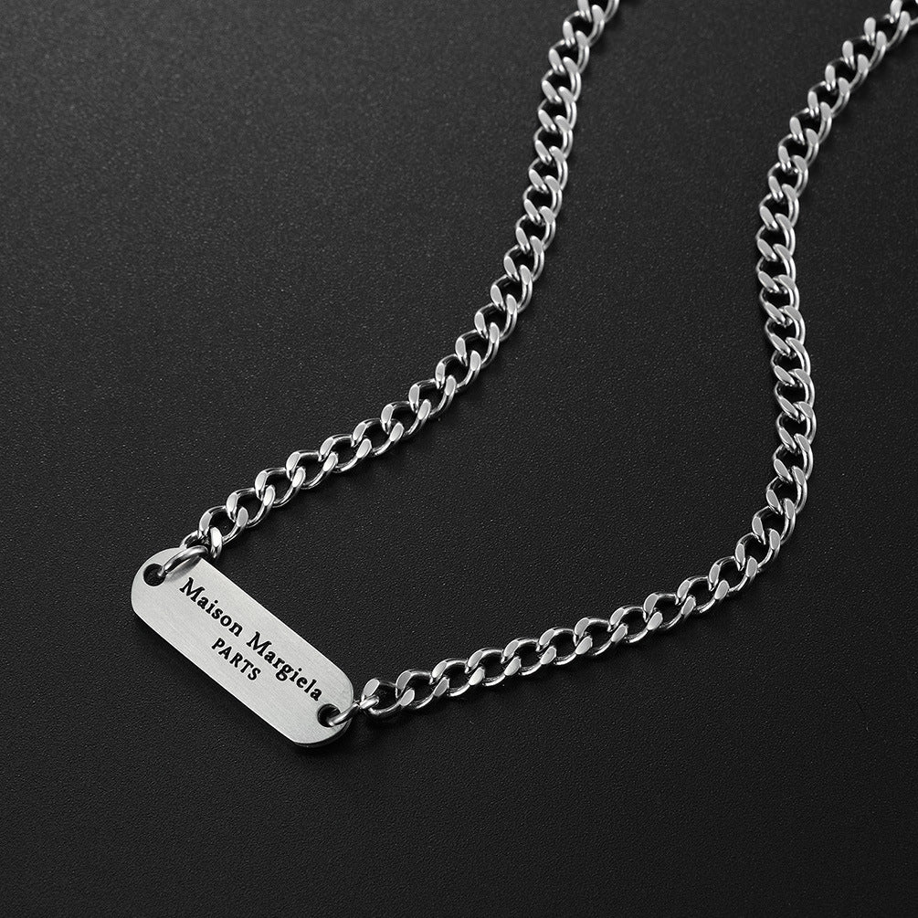 Japan And South Korea Cold Neutral Wind Stainless Steel Necklace