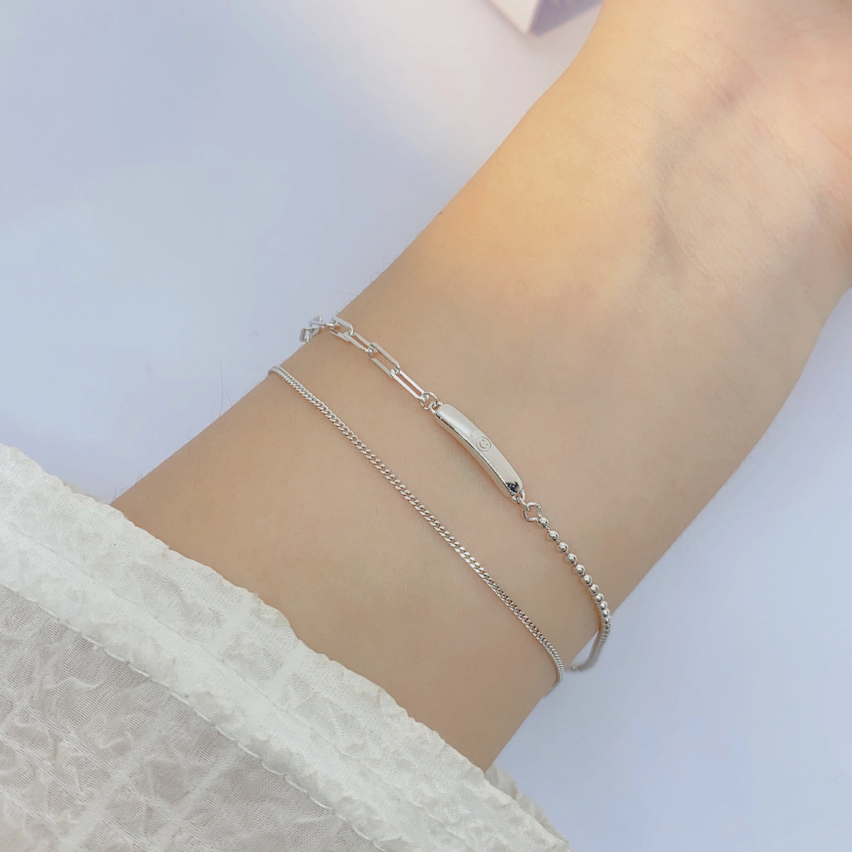 Korean Version 925 Sterling Silver Bracelet