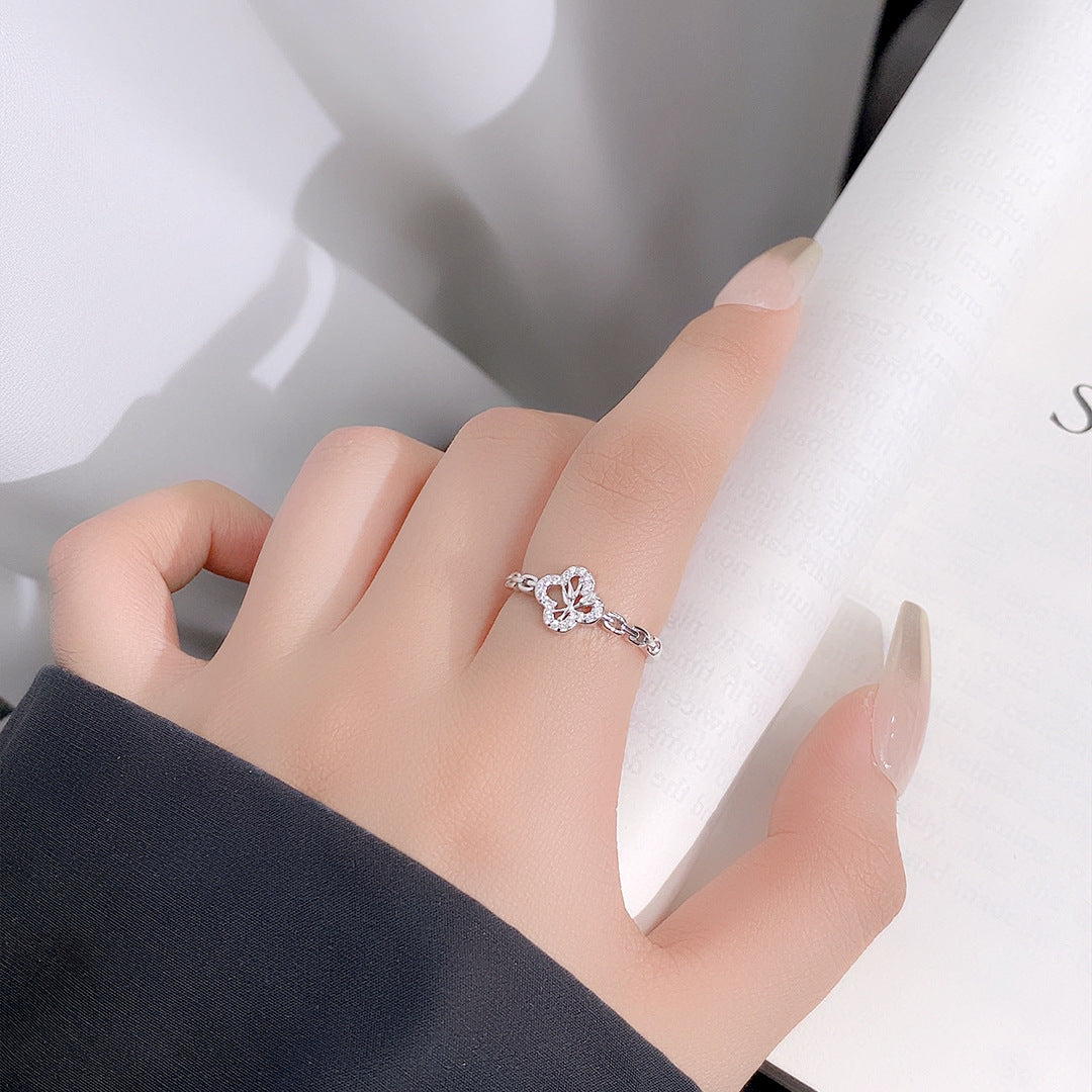 Clover Lucky 925 Sterling Silver Ring