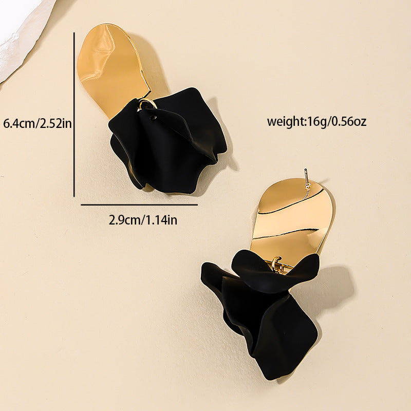 Exaggerated Petal Tassel Earrings - Vienna Verve Collection