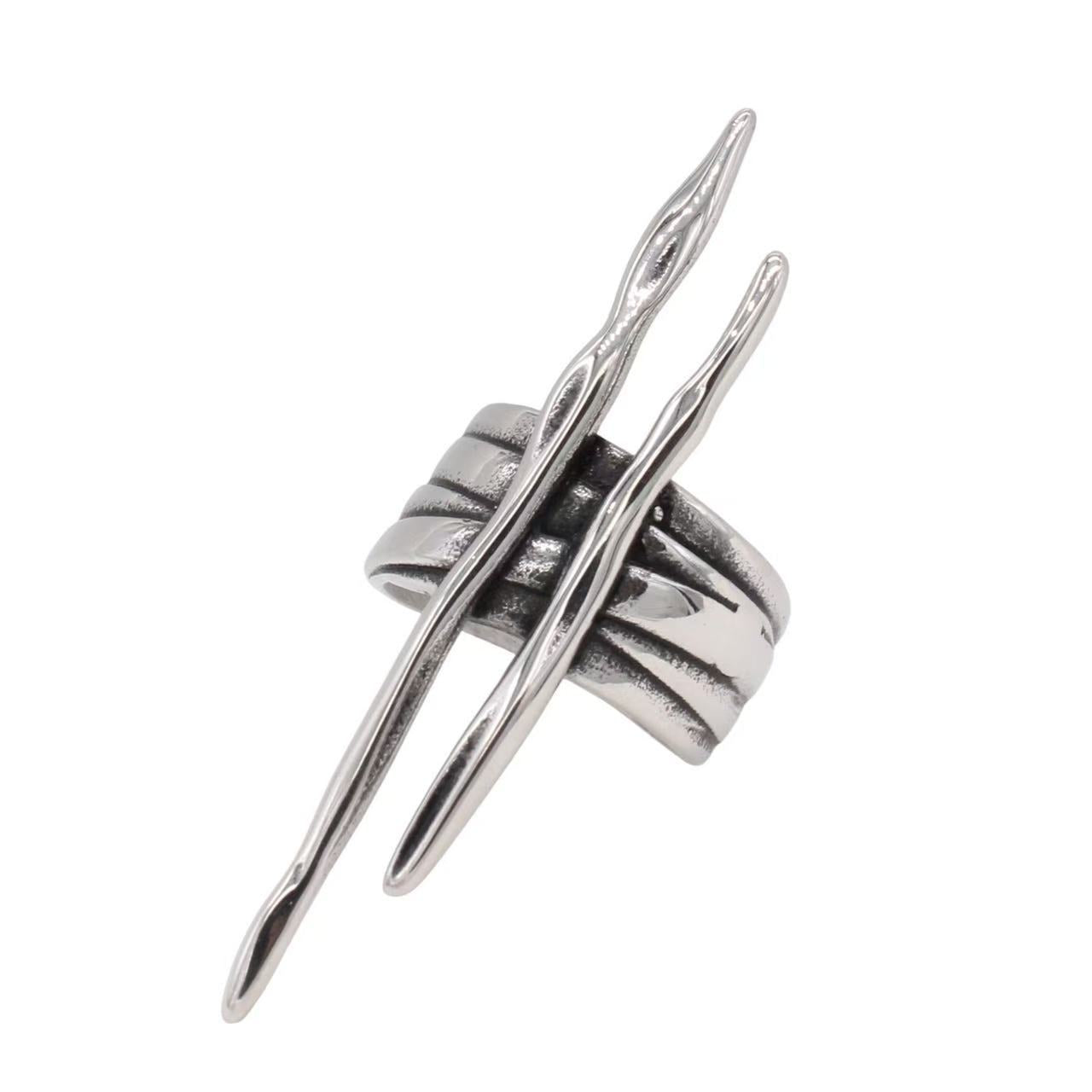 Planderful Jewelry European American Personalized Vintage Mens Titanium Ring for Everyday Wear