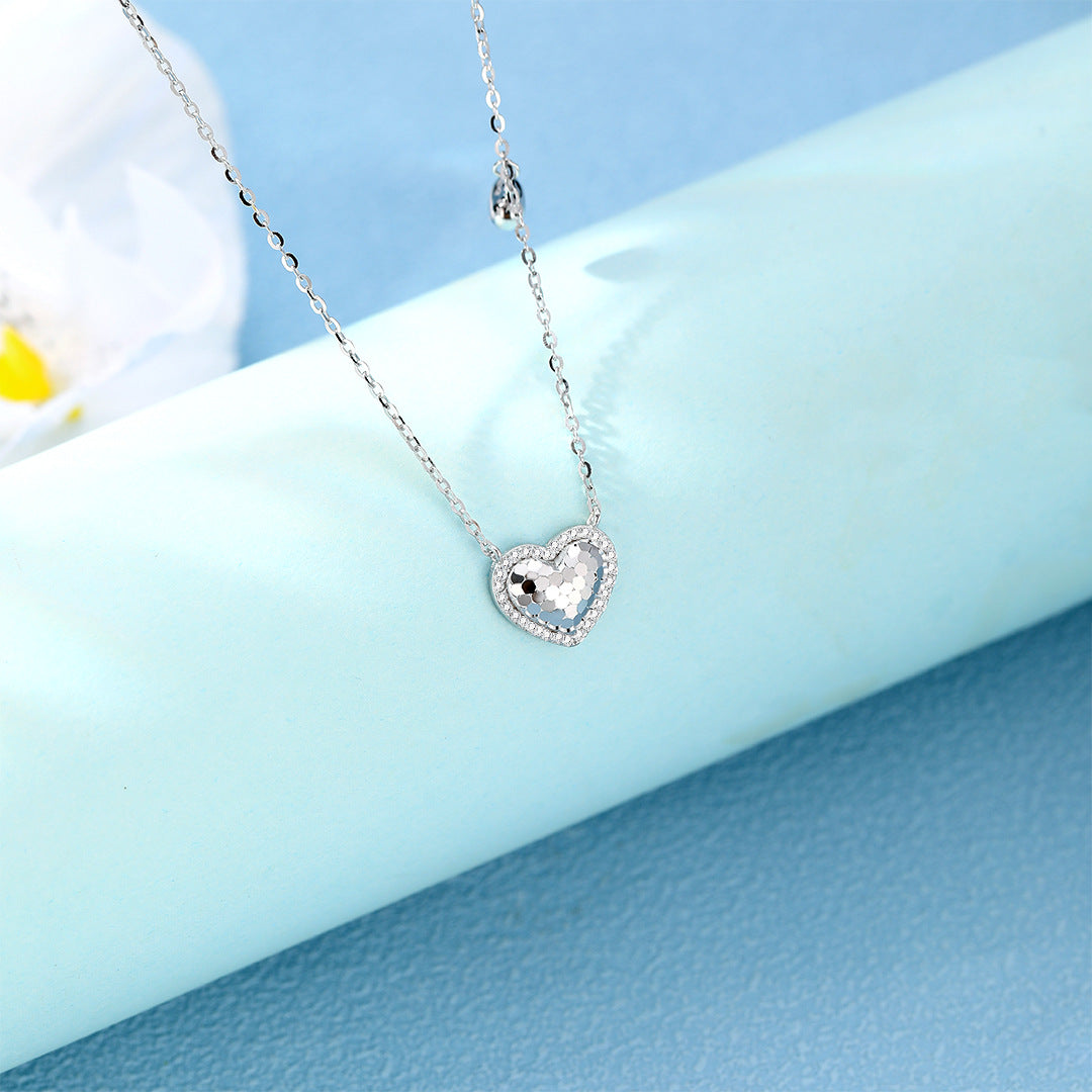 S925 Sterling Silver Crushed Ice Necklace