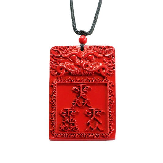 Vermilion Sand Pendant: Symbol of Mystical Energy and Ancient Tales