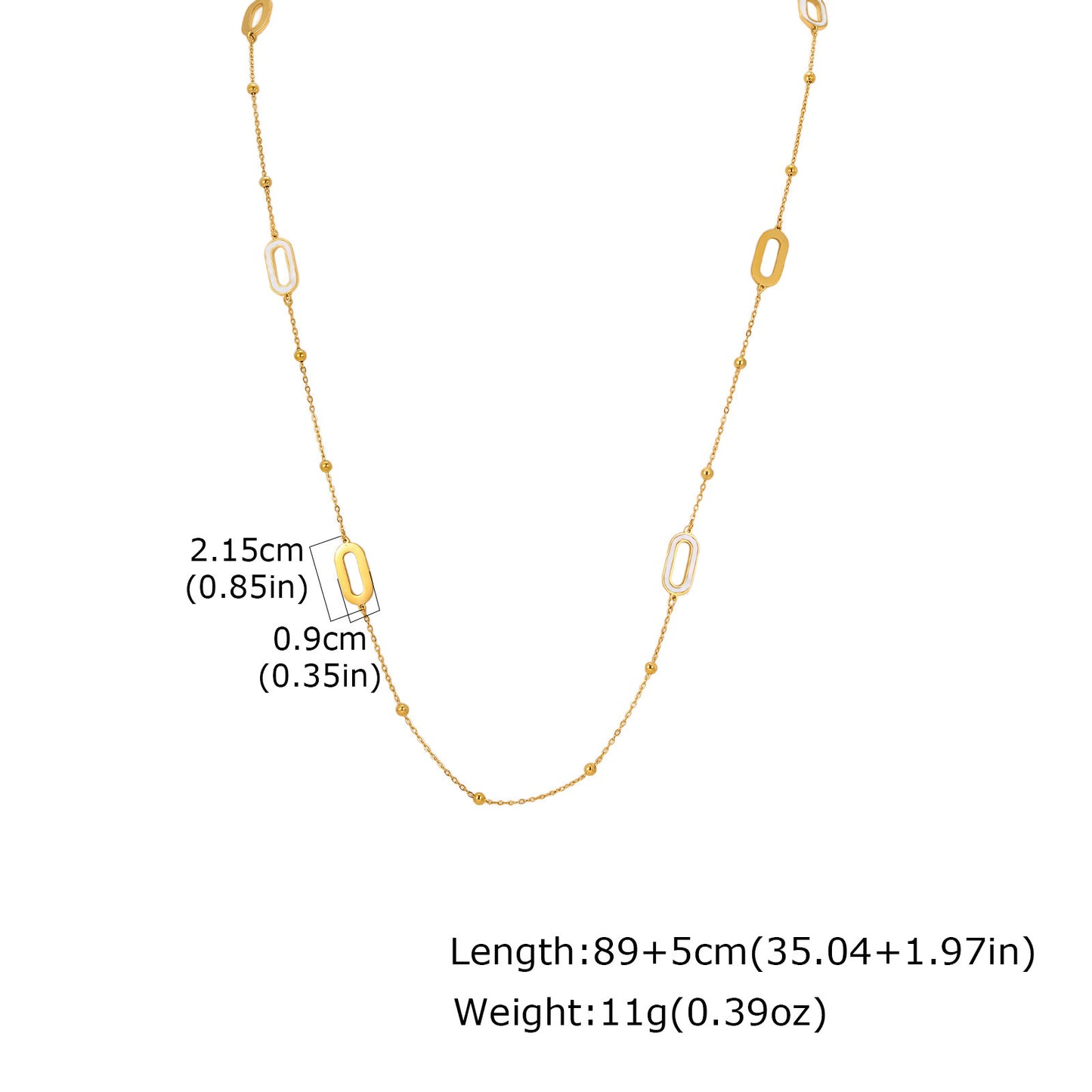 Sugar Cube Dopamine Super Flash Necklace Titanium Steel Water Droplet Geometric Design