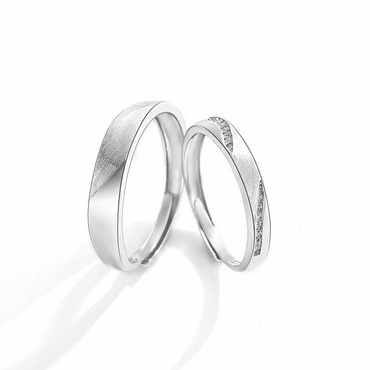 Planderful Everyday Genie – S925 Sterling Silver for the Rest of Your Life Couple Ring