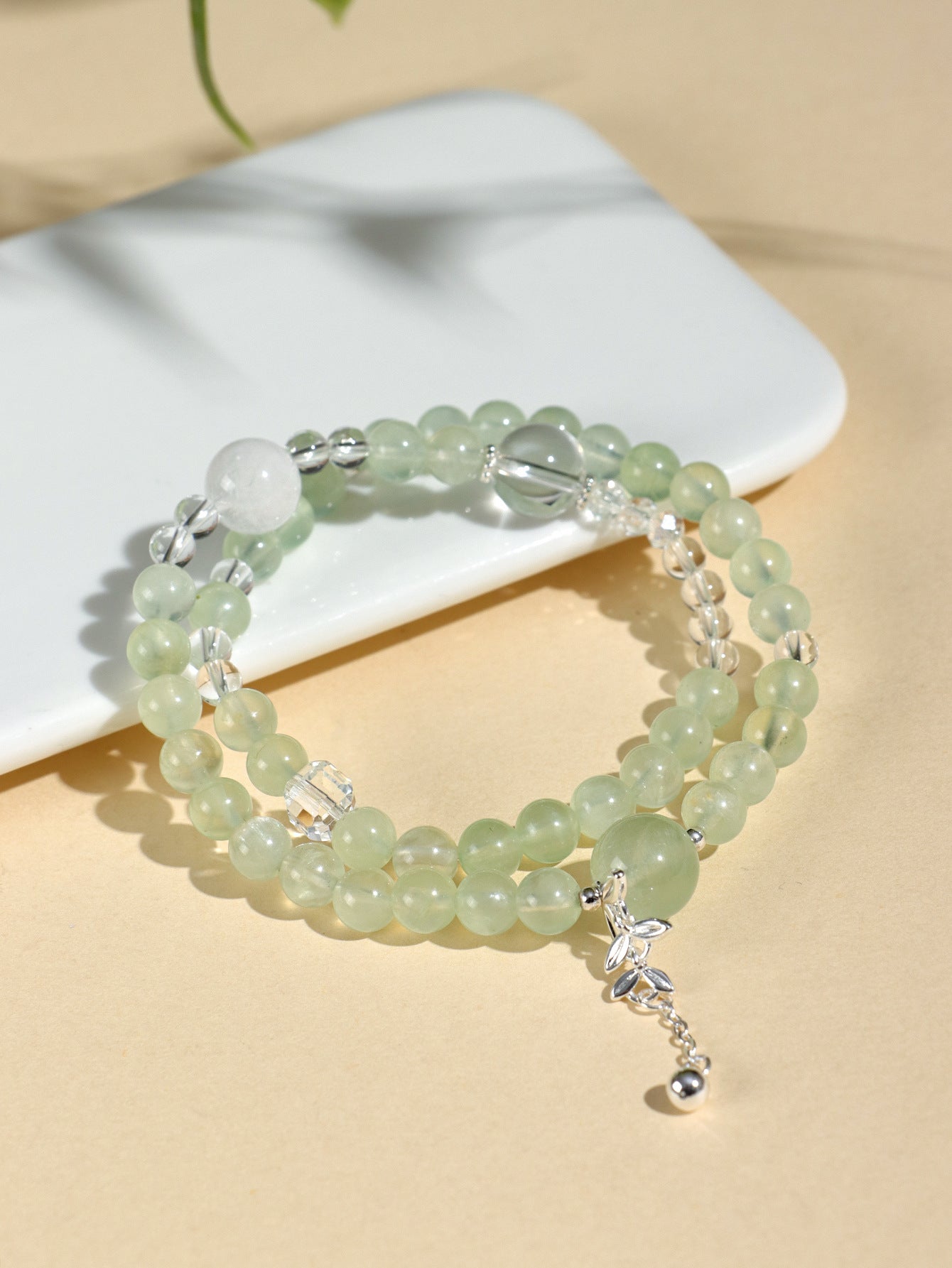 Planderful Fortune's Favor Bracelet – Elegant White Crystal Design