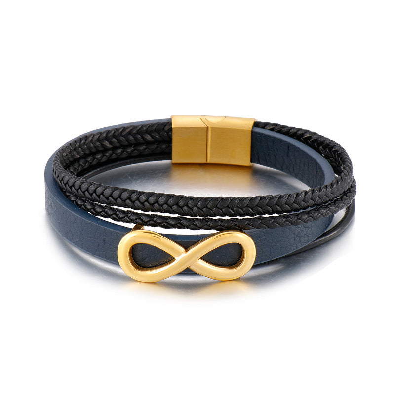 Planderful Men Stainless Steel Bracelet With Magnet Buckle