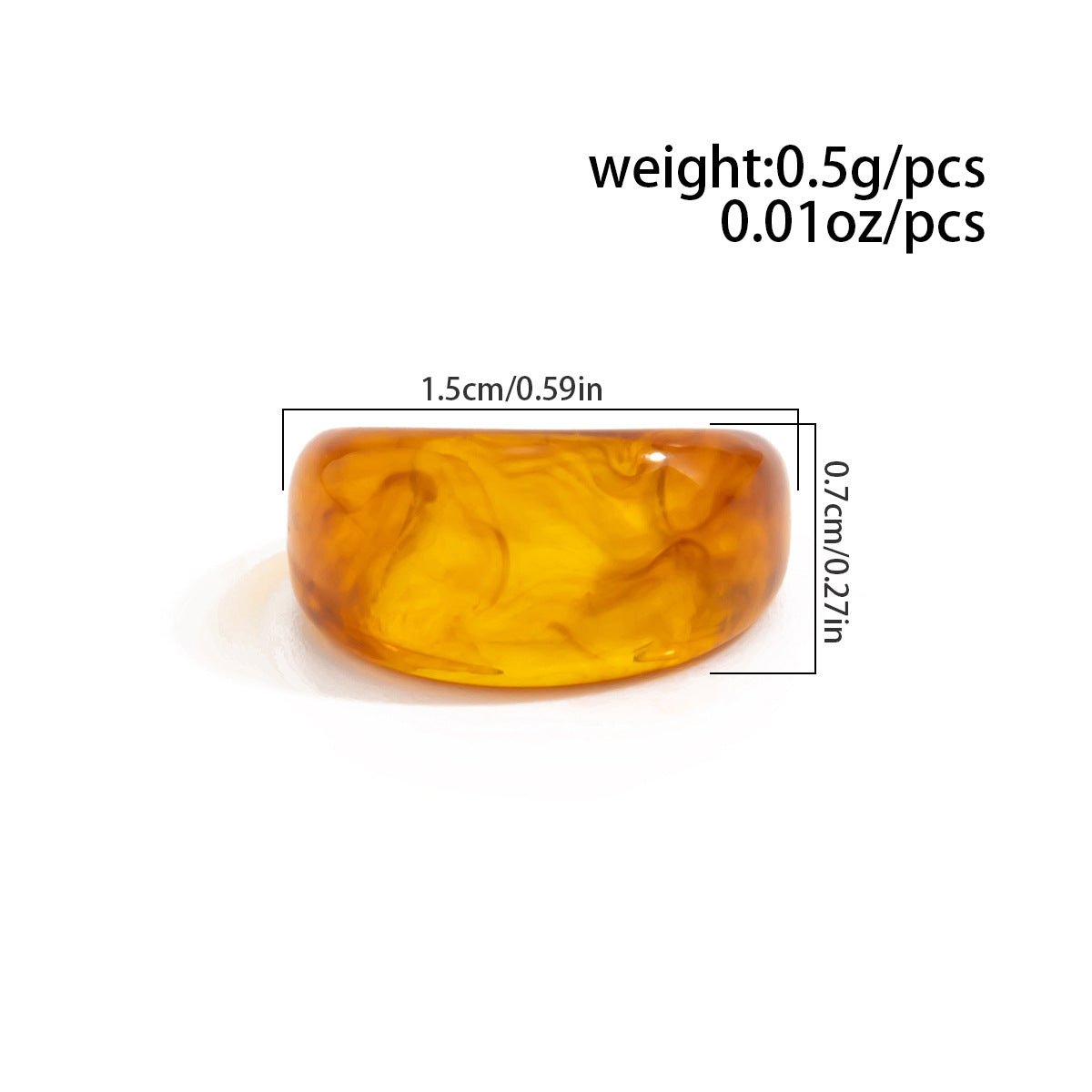 Planderful C Shaped Ear Clip Earrings Resin Statement Accessory For Millennial Women Dopamine Color Versatile