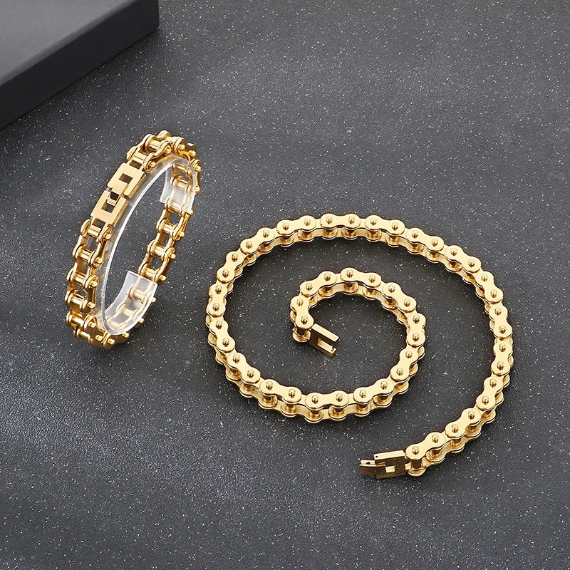 Planderful Personalized Bicycle Chain Necklace For Men