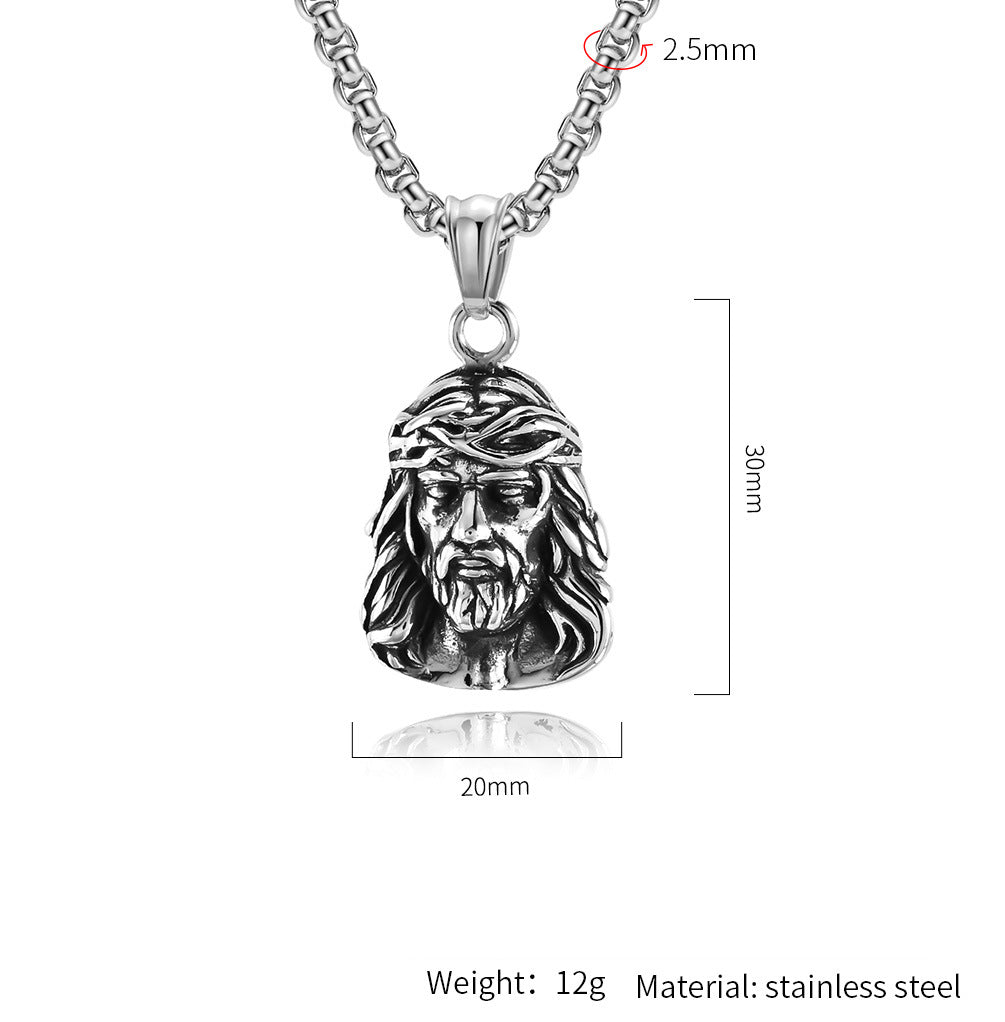 Planderful Portrait Necklace European Classical Retro Versatile Protection Pendant For Fashion Lovers
