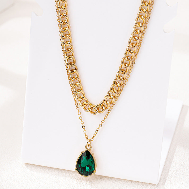 Planderful Vienna Verve Necklace – Elegant Metal Geometry Design